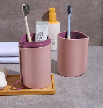 Ensemble de boîte de rangement de brosse à dents de voyage tasse de brosse à dents portable tasse de lavage de voyage boîte d